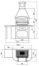 Модуль кофейня или банкетный столик Palazzetti ST.VINCENT